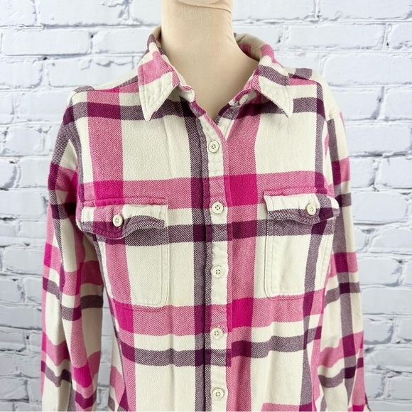 Patagonia Pink Plaid Floyd Flannel Button
Front Womens 10 Organic Cotton Camping - Picture 4 of 10